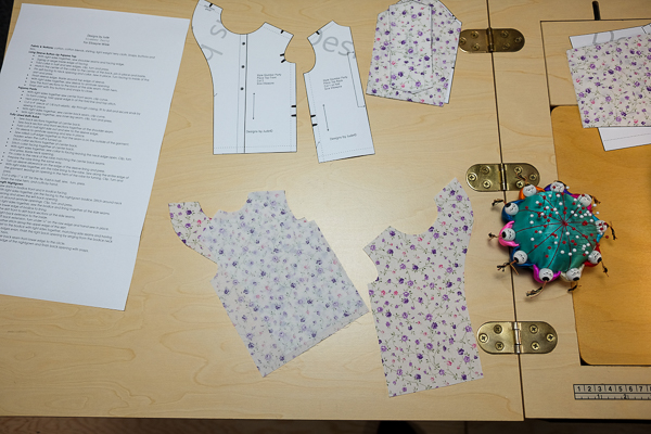 Start pyjama sewing tutorial