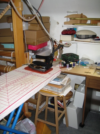 Ironing Board and Sewing Set Up