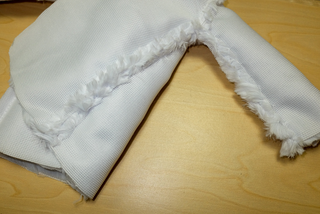 Sew the jacket side seams